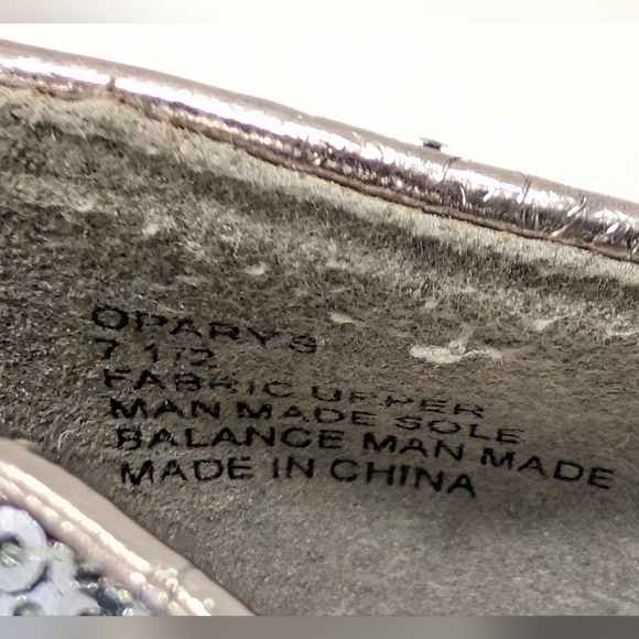 Silver sequin platform high heel pumps womens 7.5 glitter sparkly party Shoes - Picture 14 of 14